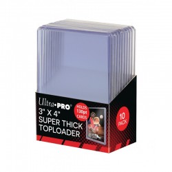 Lot de 10 TopLoader Super Thick 130pt - Ultra Pro