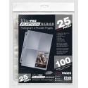 Sachet de 25 Pages Platinum pour Cartes 88x127mm - Ultra Pro