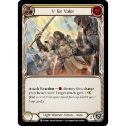 V for Valor (Yellow) - Flesh And Blood TCG