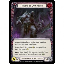 Rainbow Foil - Tribute to Demolition (Red) - Flesh And Blood TCG