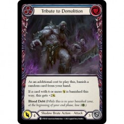 Rainbow Foil - Tribute to Demolition (Blue) - Flesh And Blood TCG
