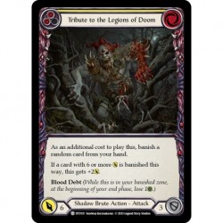 Rainbow Foil - Tribute to the Legions of Doom (Yellow) - Flesh And Blood TCG