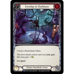 Rainbow Foil - Envelop in Darkness (Red) - Flesh And Blood TCG