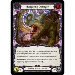 Rainbow Foil - Hungering Demigon (Red) - Flesh And Blood TCG