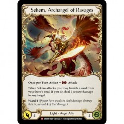 VF - Figment of Ravages // Sekem, Archangel of Ravages - Flesh And Blood TCG