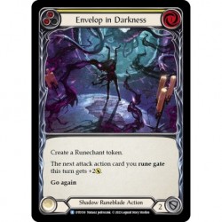 Rainbow Foil - VF - Envelop in Darkness (Yellow) - Flesh And Blood TCG