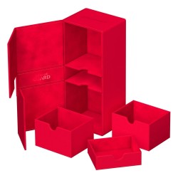 Twin Flip &amp;#039;n&amp;#039; Tray 266 Cartes XenoSkin - Rouge - Ultimate Guard