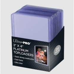Pack de 25 ULTRA CLEAR PLATINUM TOPLOADER
