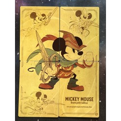 Puzzle 4 Cartes Mickey Mouse Brave Petit Tailleur