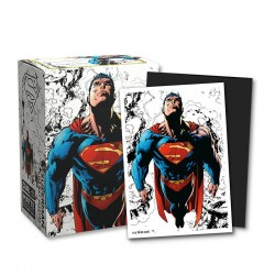100 Protèges cartes Standard Art Dual - Superman Core Version couleur- Dragon Shield