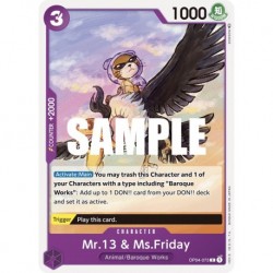 Mr.13 & Ms.Friday - One Piece Card Game