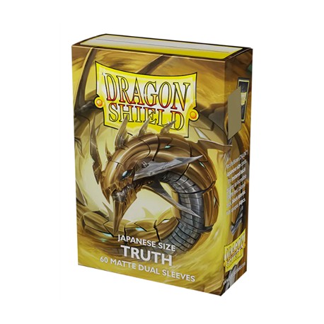 60 Protèges cartes Dual Matte Taille Japonaise - Truth - Dragon Shield
