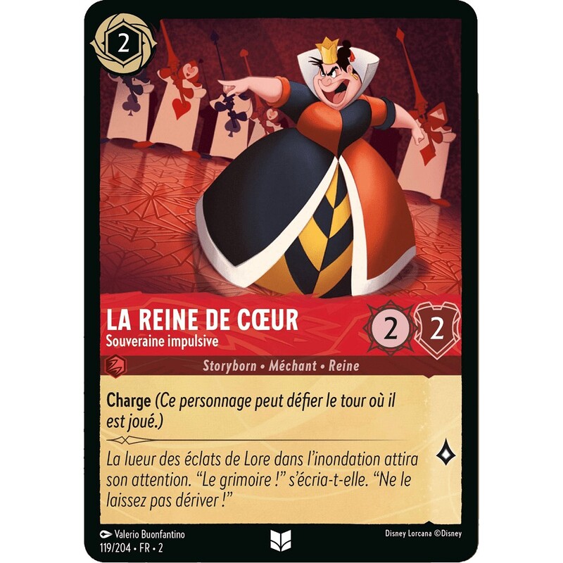 FOIL LA REINE DE COEUR, Souveraine impulsive Disney Lorcana TCG