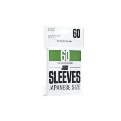 Sachet de 60 protèges cartes - Just Sleeves - Taille Japonnaise 62 x 89 mm - Vert - Gamegenic