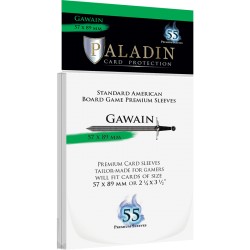 Sachet de 55 protèges cartes Premium Paladin - Gawain - Standard American 57x89mm