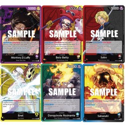 Collection des 6 Leaders OP05 - One Piece Card Game