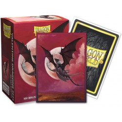 100 Protèges cartes - Valentine Dragon 2024 - Brushed Art Sleeves Dragon Shield