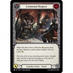 Rainbow Foil - Command Respect (Red) - Flesh And Blood TCG