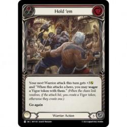 Rainbow Foil - Hold 'em (Red) - Flesh And Blood TCG
