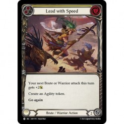 Rainbow Foil - Lead with Speed (Yellow) - Flesh And Blood TCG