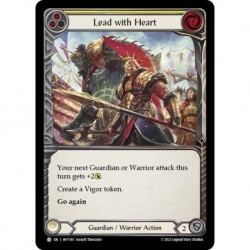Rainbow Foil - Lead with Heart (Yellow) - Flesh And Blood TCG