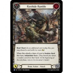 VF - Rainbow Foil - Grondement de Cuir (Red) - Flesh And Blood TCG