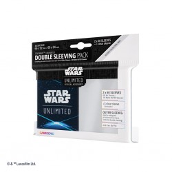 STAR WARS: UNLIMITED ART SLEEVES DOUBLE SLEEVING PACK - SPACE BLUE - GAMEGENIC