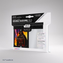 STAR WARS: UNLIMITED - ART SLEEVES DOUBLE SLEEVING PACK - DARTH VADER - GAMEGENIC