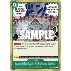 Because the Side of Justice Will Be Whichever Side Wins!! - One Piece Card Game