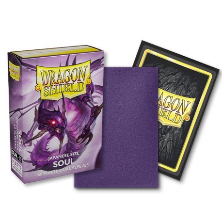 60 Protèges cartes Dual Matte Taille Japonaise - Soul - Dragon Shield