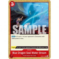 Blue Dragon Seal Water Stream - One Piece Card Game