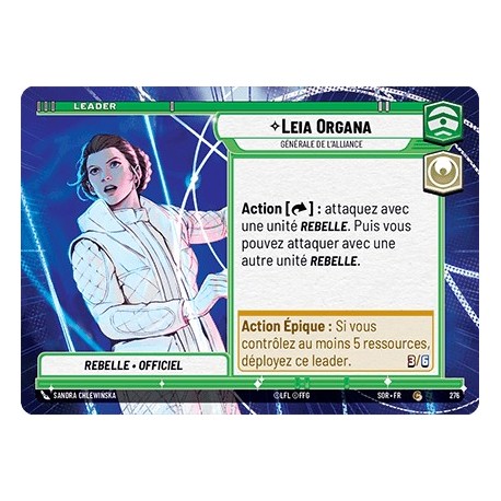 VF - HYP - n°276 - Leia Organa - Star Wars Unlimited