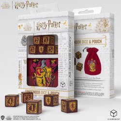 Harry Potter pack dés Gryffindor (Gryffondor) Dice &amp;amp; Pouch Set (5)