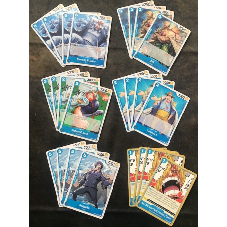 PLAYSET (Collection *4) - C - Bleu OP06 - One Piece Card Game