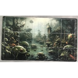 Tapis de jeu "Frog Swamp" compatible SORCERY TCG 61*35