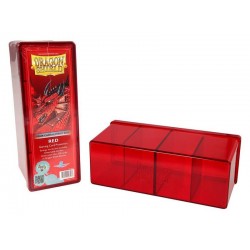 Four Compartment Box Dragon Shield - Red