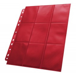 10 Pages de classeur colorées Ultimate Guard Side Load Rouge