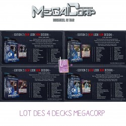 Collection complète des 4 Deck MegaCorp - Core Set