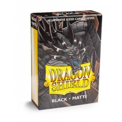 60 Petites Protèges Cartes Taille Jap - Dragon Shield - Matte Black