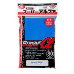 80 Protèges cartes KMC Super Series - Super α (Alpha) Blue