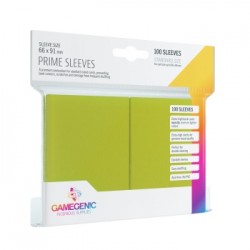Sachet de 100 protèges cartes 66 x 91 mm - Vert "Lime" Prime - Gamegenic