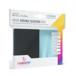 Sachet de 2x80 protèges cartes 66 x 91 mm - Double Sleeves Prime - Gamegenic