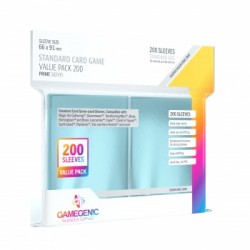 Sachet de 200 protèges cartes Standard 66 x 91 mm - Transparent Prime - Gamegenic