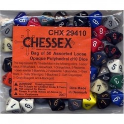 Dé D10 Opaque - Chessex