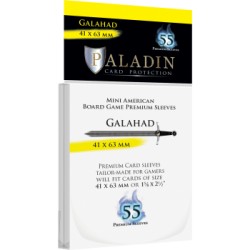 Sachet de 55 protèges cartes Premium Paladin - Galahad - Mini American 41x63mm