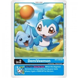 BT2-002 DemiVeemon Digimon Card Game