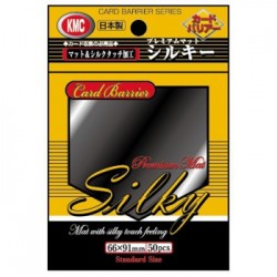 50 Protèges cartes KMC Silky Mat Black